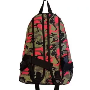 Badgley Mischka Red and Green Backpack Badgley Mischka Nylon Pink Camo Backpack NWT! MSRP $130 | eBay main image 2